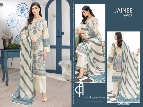 Jainee Vol 7 By Agha Noor Cotton Dress Material Catalog